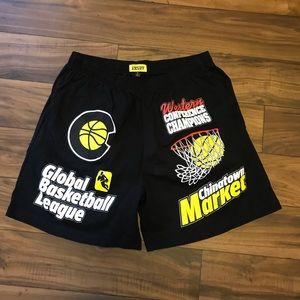 Chinatown Markey Western Conference League Basketball Shorts 7” Sz Medium Mens